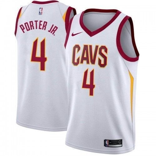 Men's Cleveland Cavaliers Kevin Porter Jr. #4 Association Swingman Jersey White
