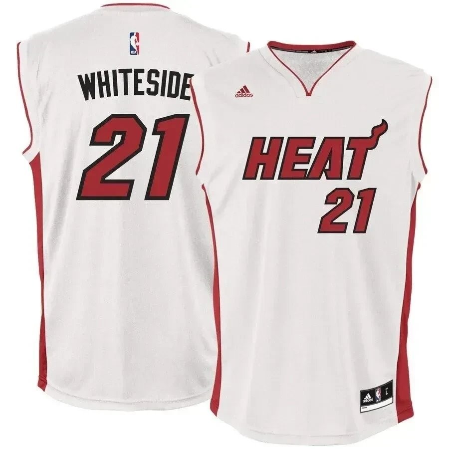 Hassan Whiteside Miami Heat Home Jersey - White Unisex Adult
