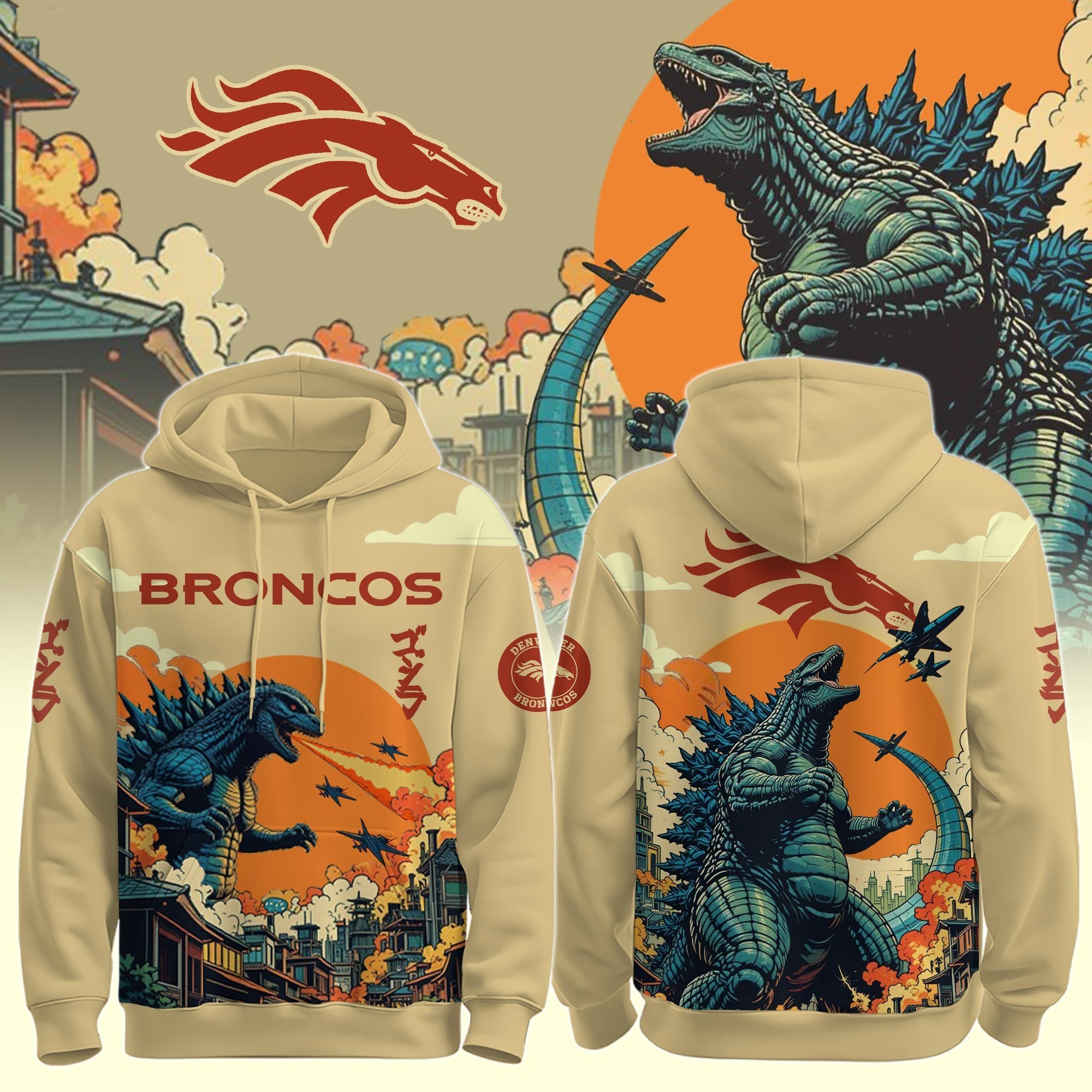Musemora - Unisex Denver Broncos Hoodie