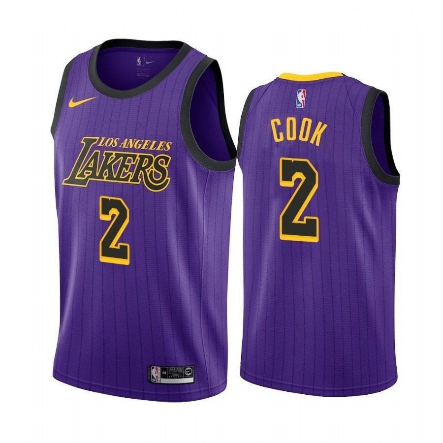 Men's Los Angeles Lakers Quinn Cook 2 City Men's Jersey