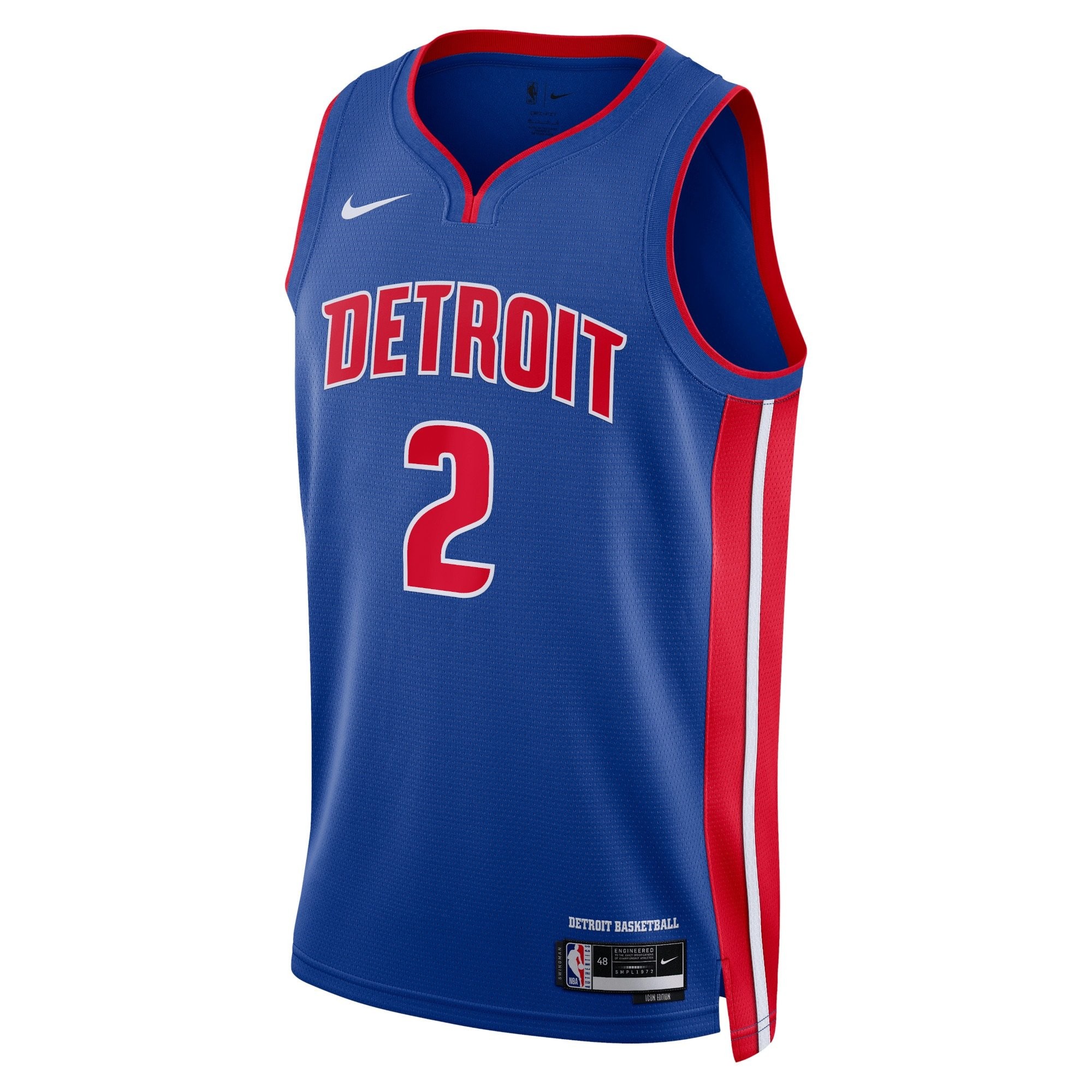 Detroit Pistons Icon Edition Swingman Jersey Blue Cade Cunningham Unisex