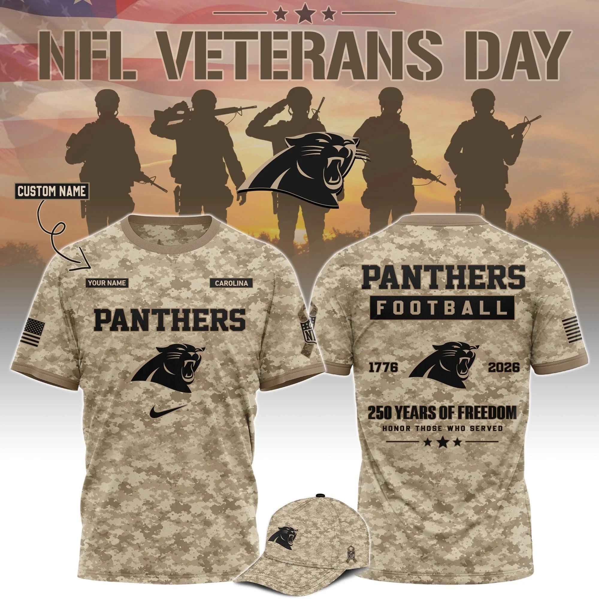 Musemora - Unisex Carolina Panthers T-Shirt - Fan Gear