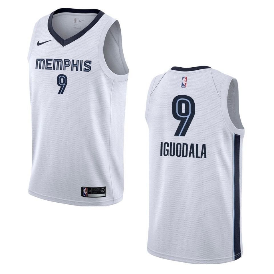 Men's Memphis Grizzlies Andre Iguodala #9 Association Swingman Jersey White
