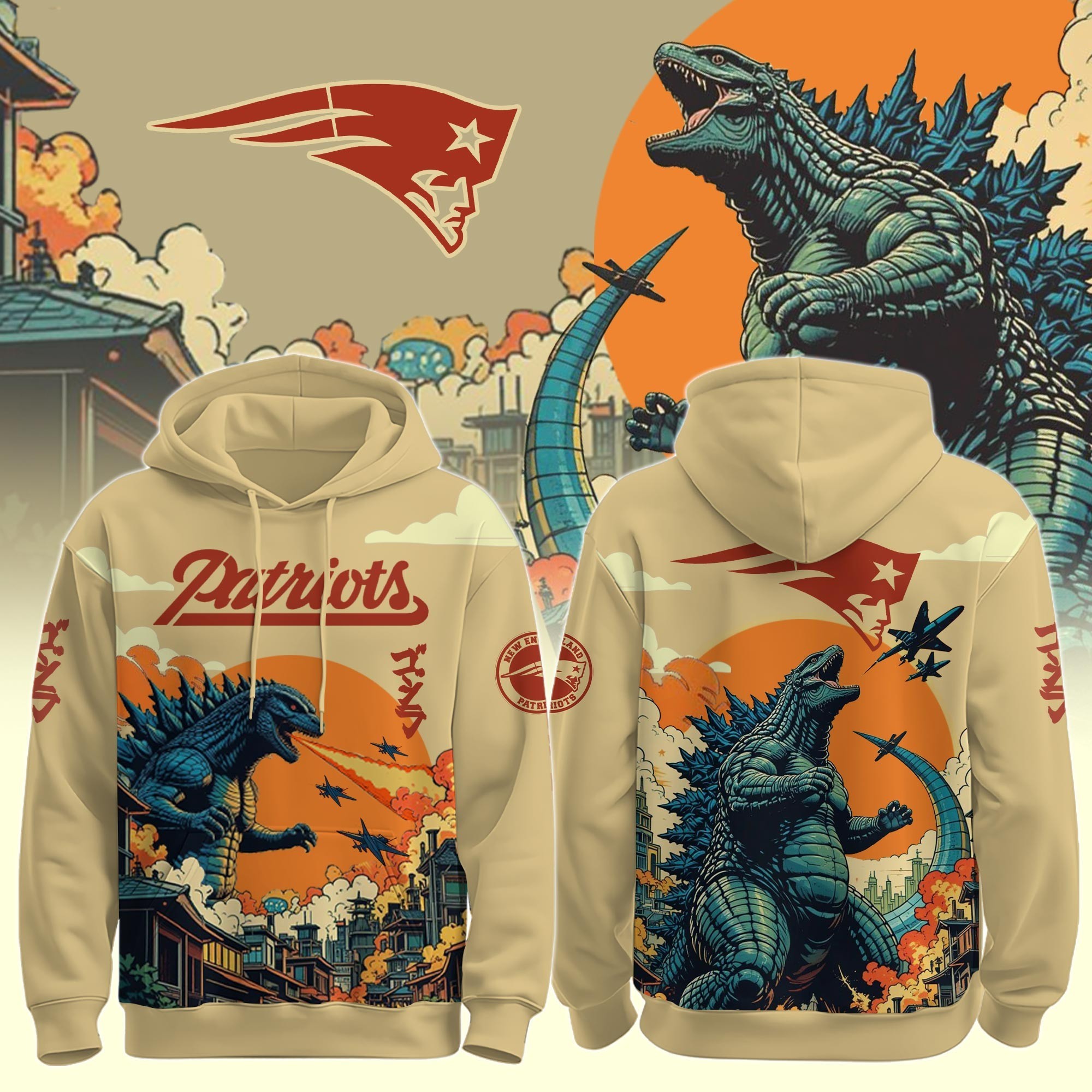 Musemora - Unisex New England Patriots Hoodie