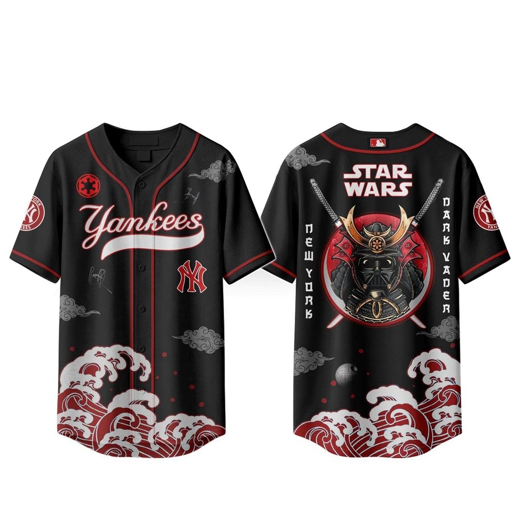 New York Yankees x Samurai Star Wars Baseball Jersey