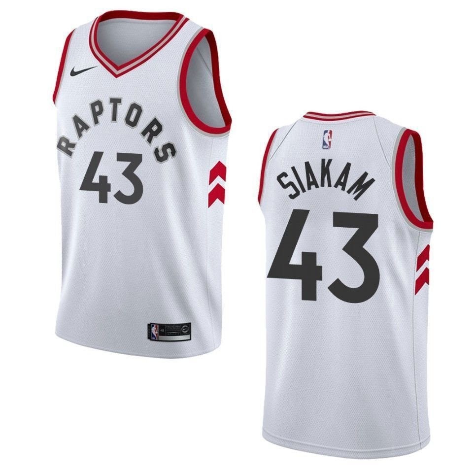 Men's Toronto Raptors Pascal Siakam #43 Association Swingman Jersey White