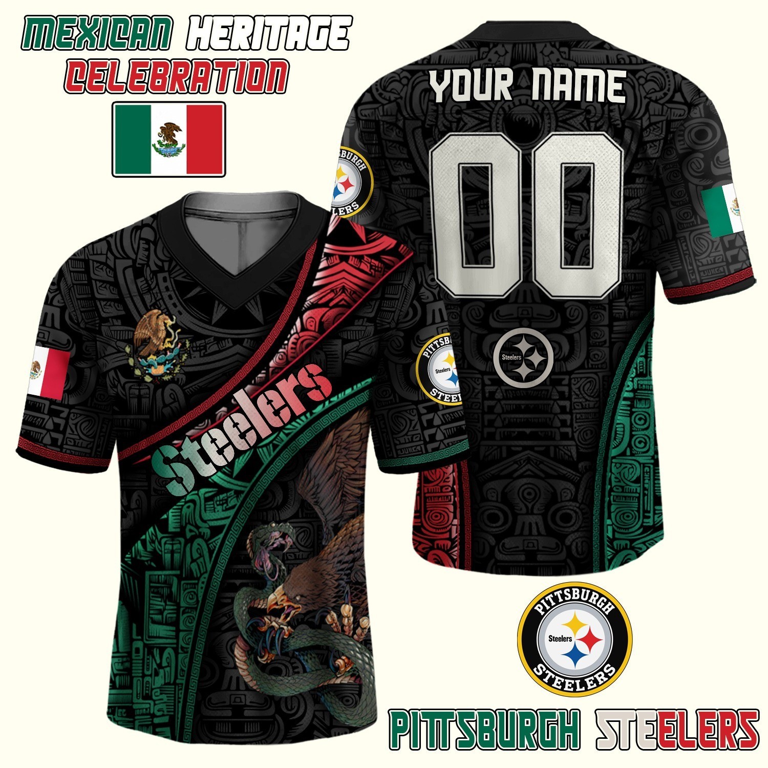 Musemora - Men's Pittsburgh Steelers T-Jersey Shirt