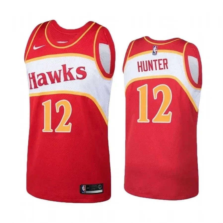 Men's Atlanta Hawks De'andre Hunter Hardwood Classics Red Jersey - Size S-3XL