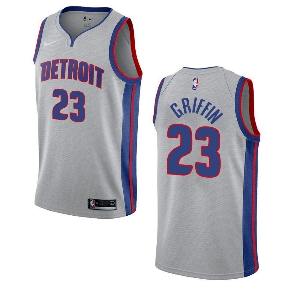 Men's Detroit Pistons Blake Griffin #23 Statement Swingman Jersey Gray