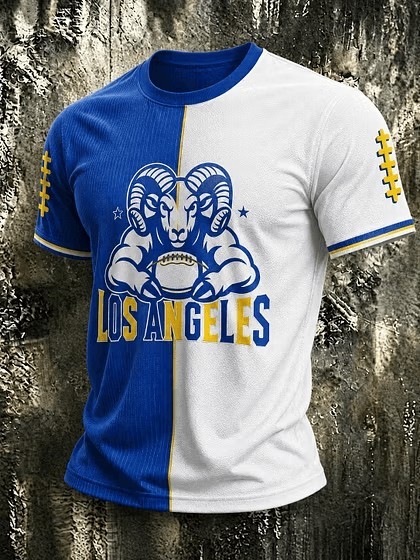Musemora - Unisex Los Angeles Rams T-Shirt - Game Day Football