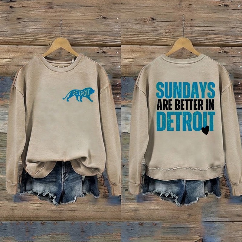 Musemora - Unisex Detroit Lions Sweatshirt - Football