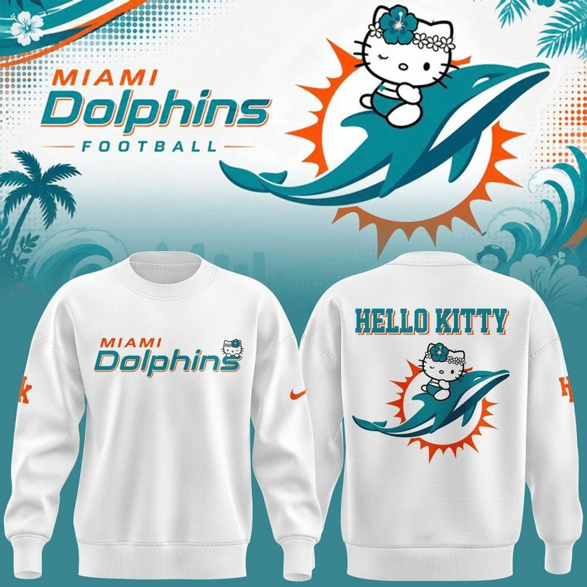 Musemora - Unisex Miami Dolphins Sweatshirt