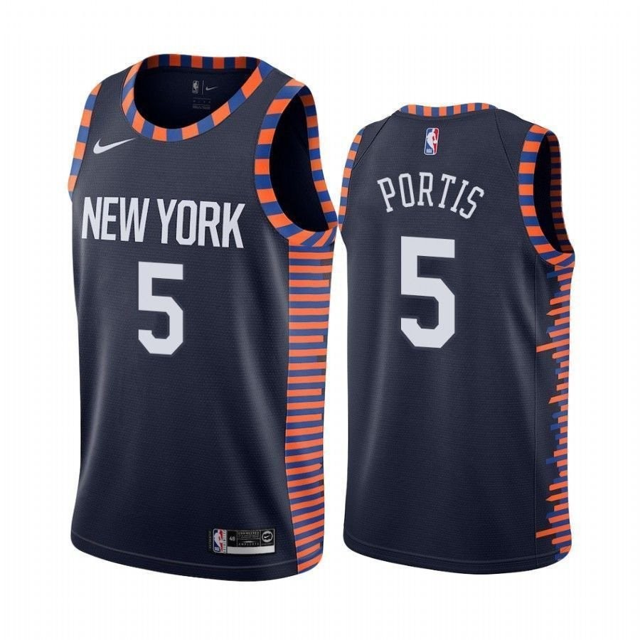 New York Knicks Bobby Portis #1 City Unisex Jersey - Multicolor 100% Polyester S-3XL
