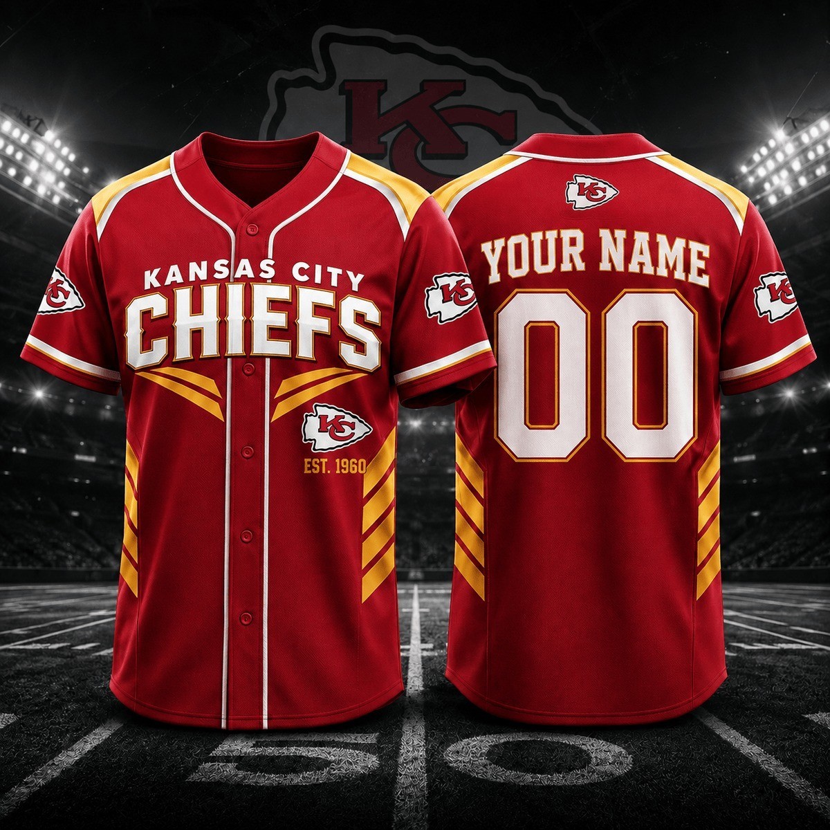 Musemora - Unisex Kansas City Chiefs Jersey - Game Day Football