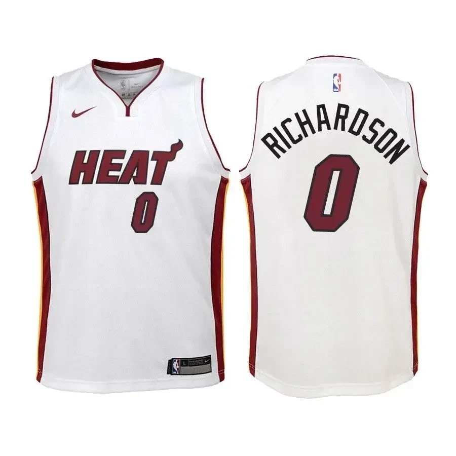 Youth Heat Josh Richardson 0 Association Edition White Jersey - Unisex