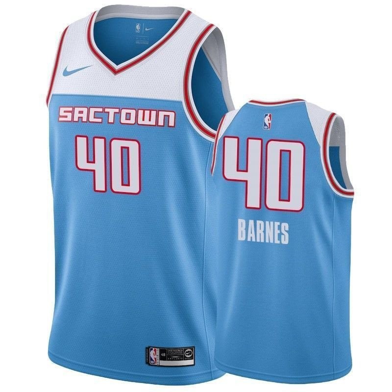 Men's Harrison Barnes 40 City Blue Swingman Jersey S-3XL Multicolor