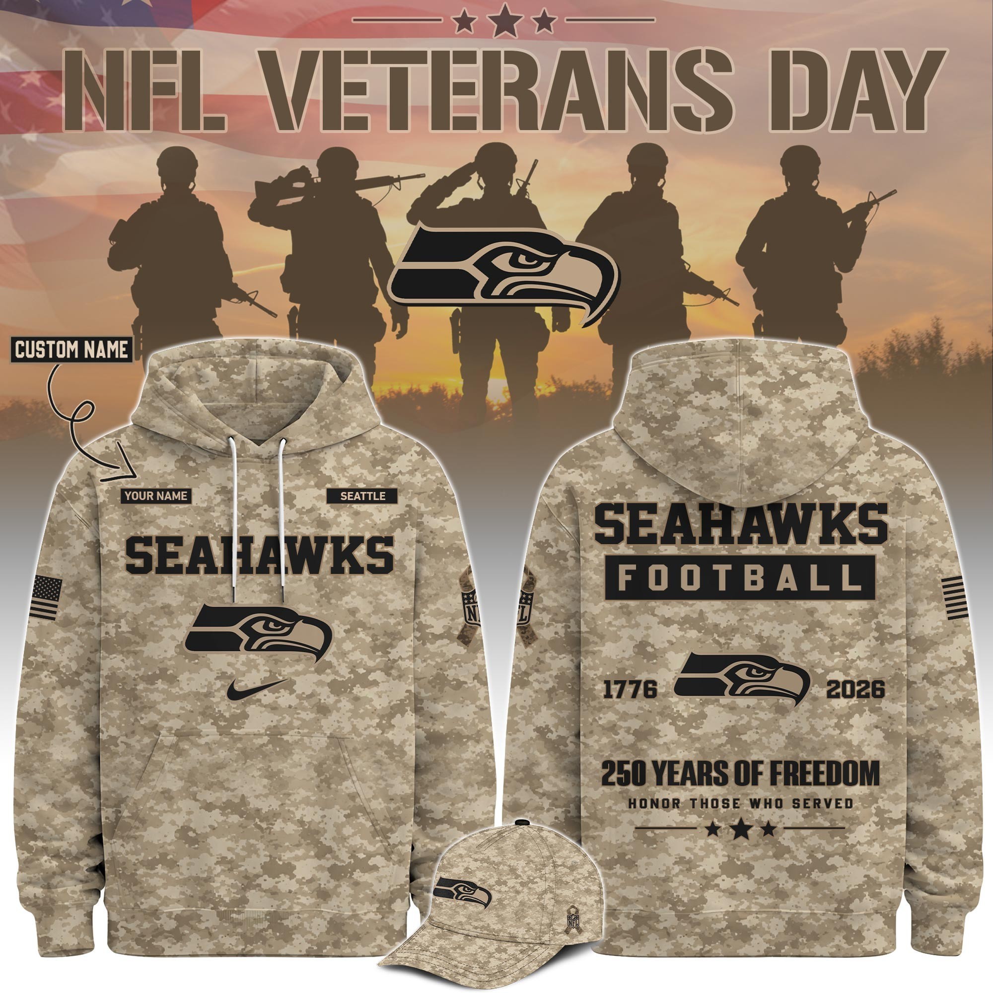 Musemora - Unisex Seattle Seahawks Hoodie - Football