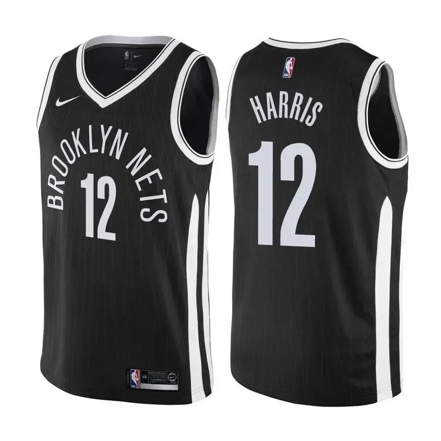 Nets Joe Harris #12 City Black Jersey Mens S-3XL Polyester
