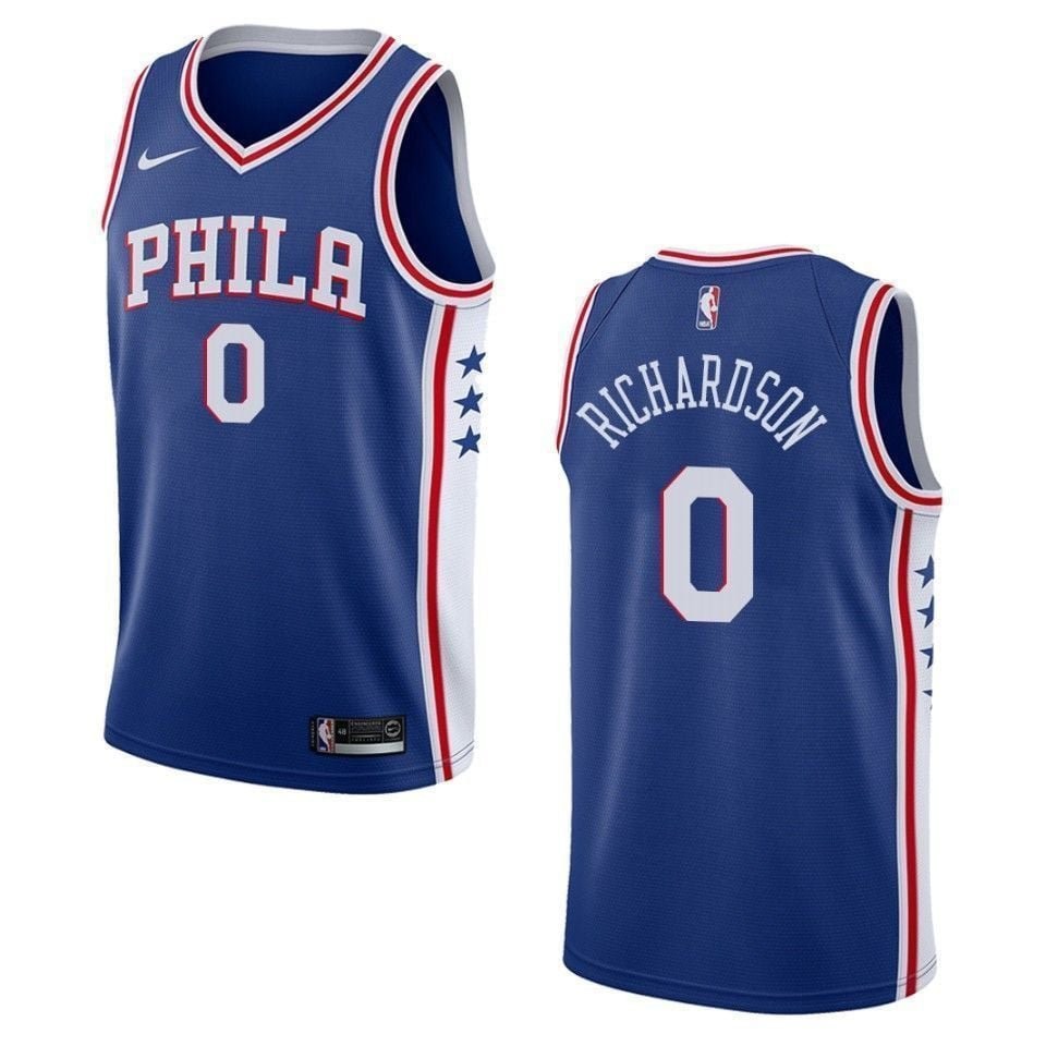 Men's Philadelphia 76ers Josh Richardson Icon Swingman Jersey Blue - Size S-3XL