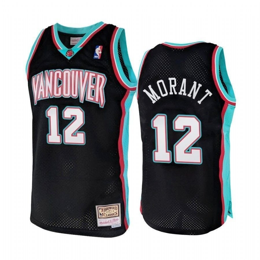 Men's Vancouver Grizzlies Ja Morant 12 Hardwood Classics 2000 Jersey Multicolor