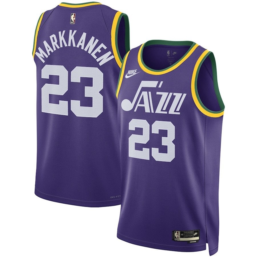 Lauri Markkanen 23 Utah Jazz 2023/24 Swingman Jersey Classic Edition Purple