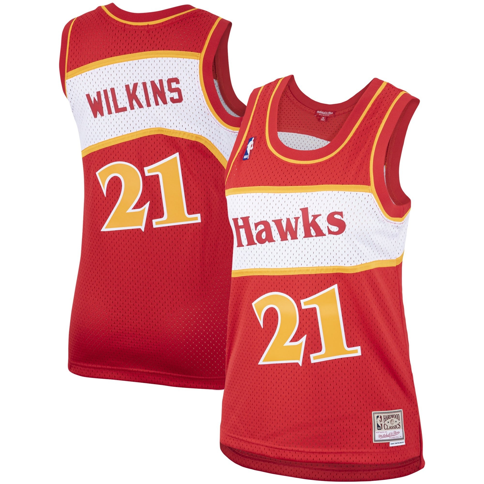 MNC Hawks Scarlet 21 Dominique NBA Women's Swingman Jersey Multicolor S-3XL