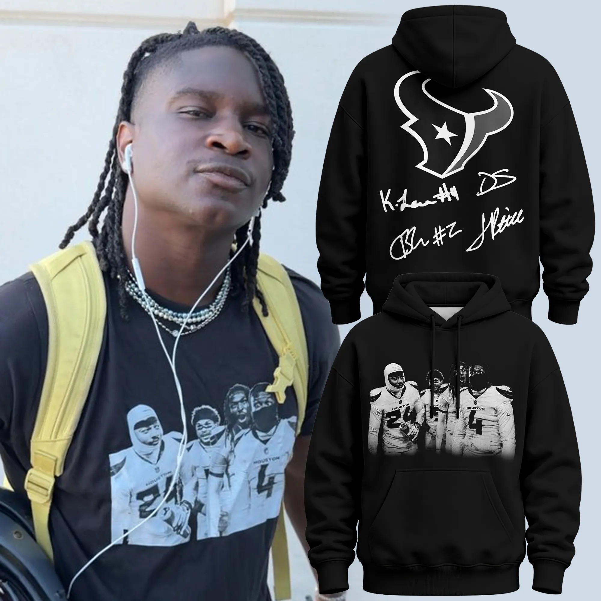 Musemora - Unisex Houston Texans Hoodie - Football