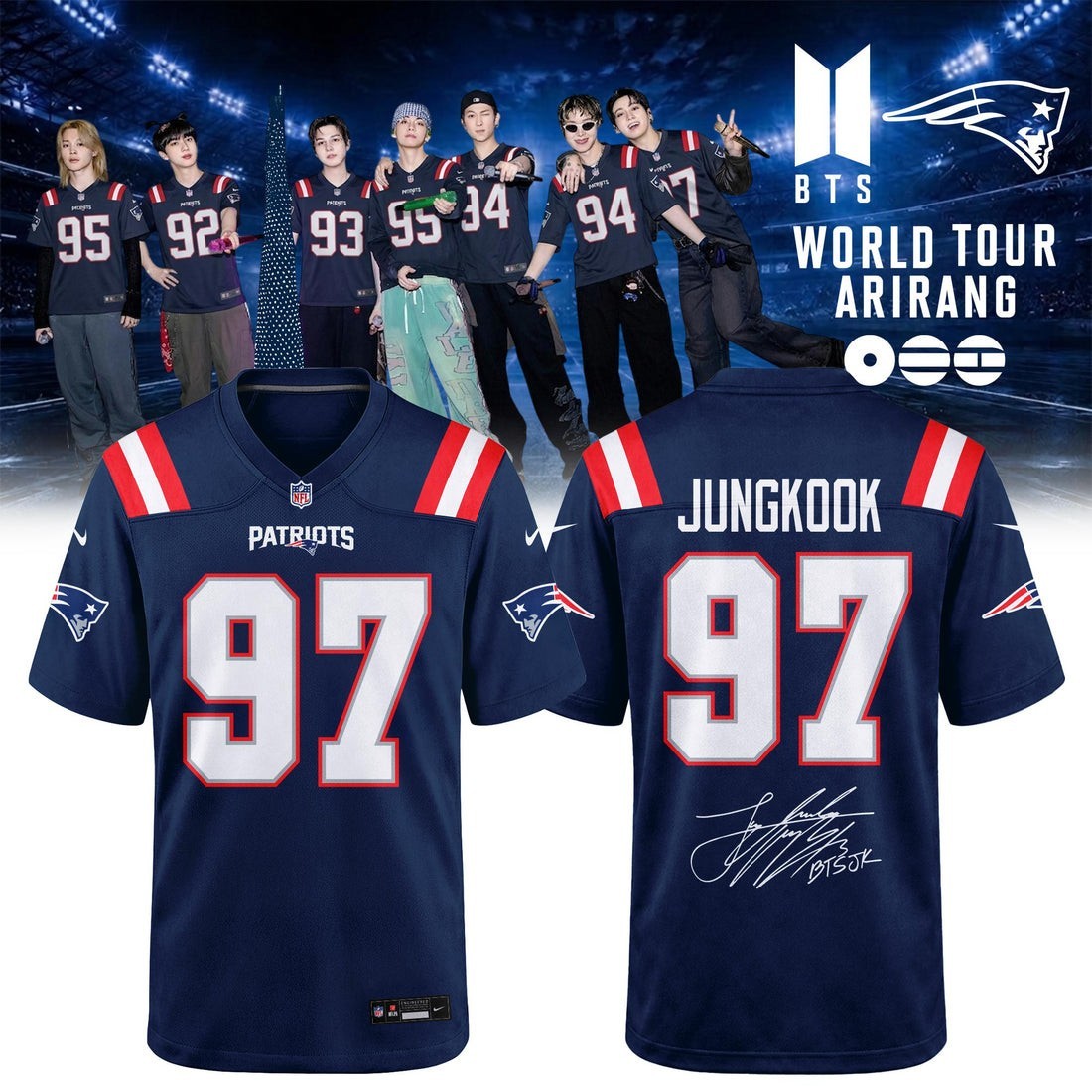 Musemora - Unisex New England Patriots Jersey