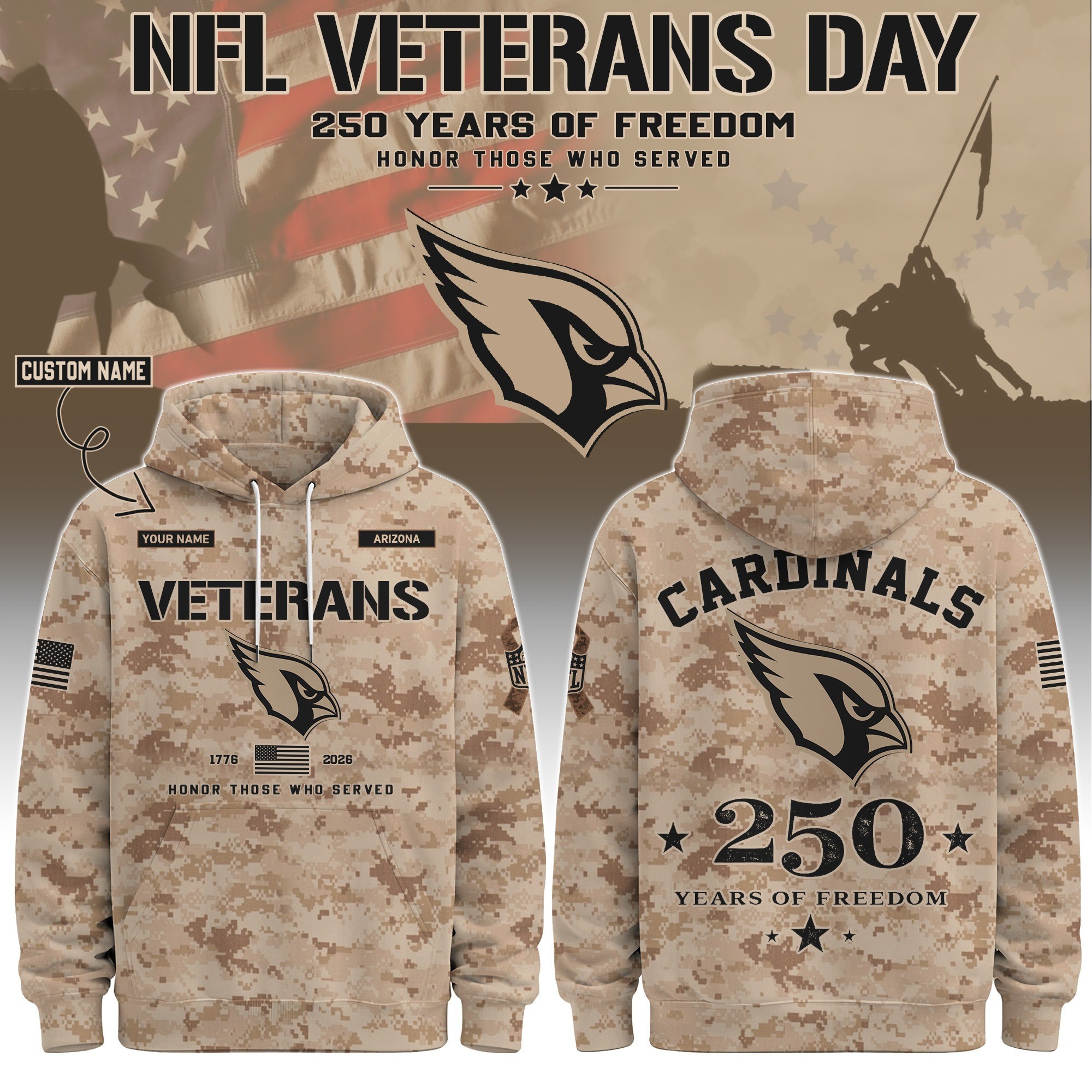 Musemora - Unisex Arizona Cardinals Hoodie - Football
